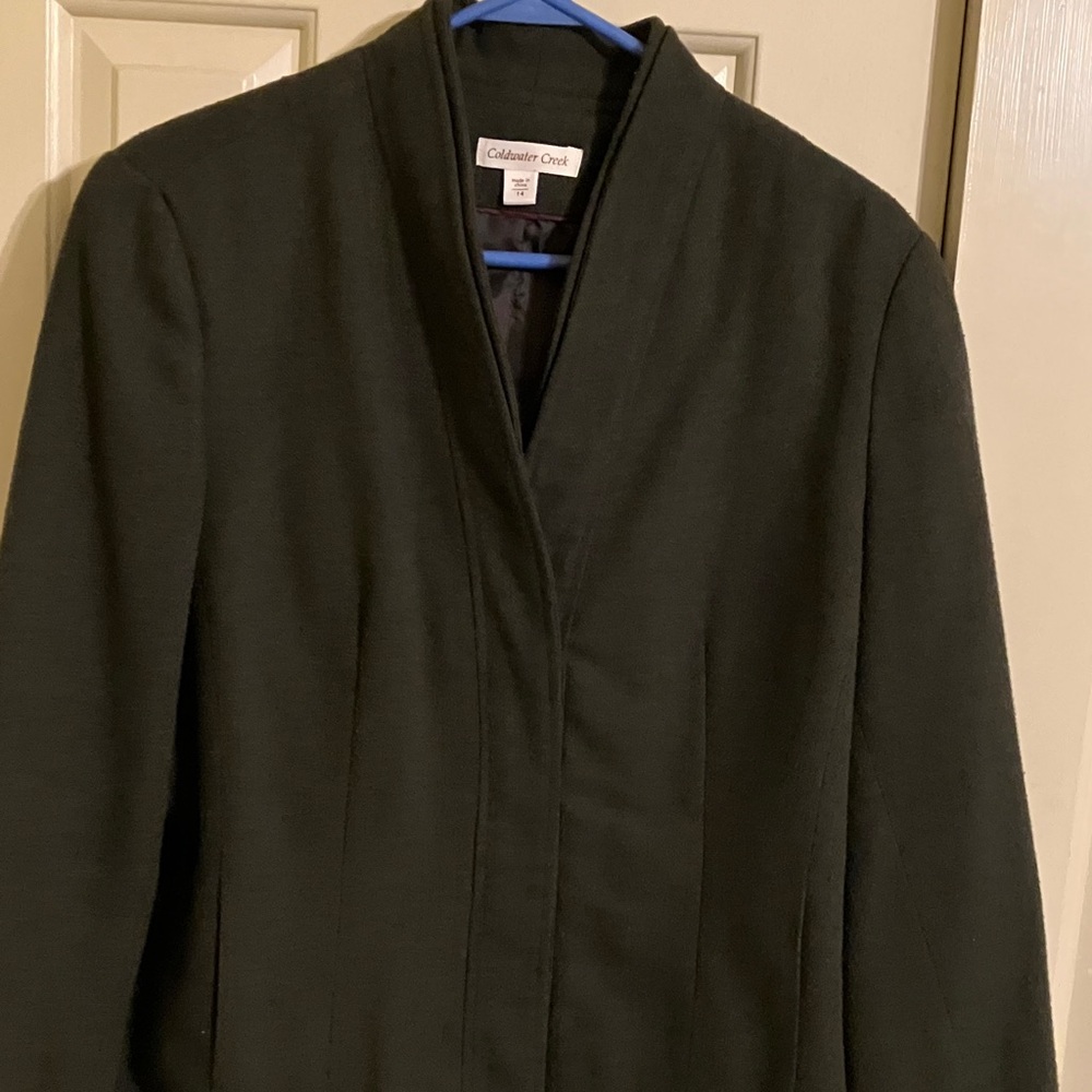 Coldwater Creek Women's Dark Green Blazer